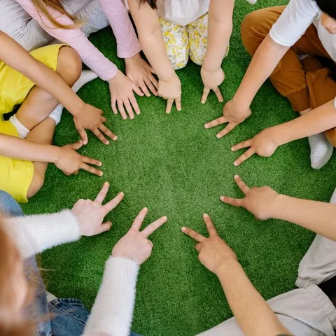 Circle time — everyone gets a turn